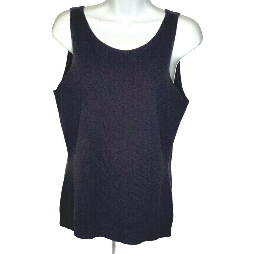 Ralph Lauren Black Label Navy Cashmere Tank